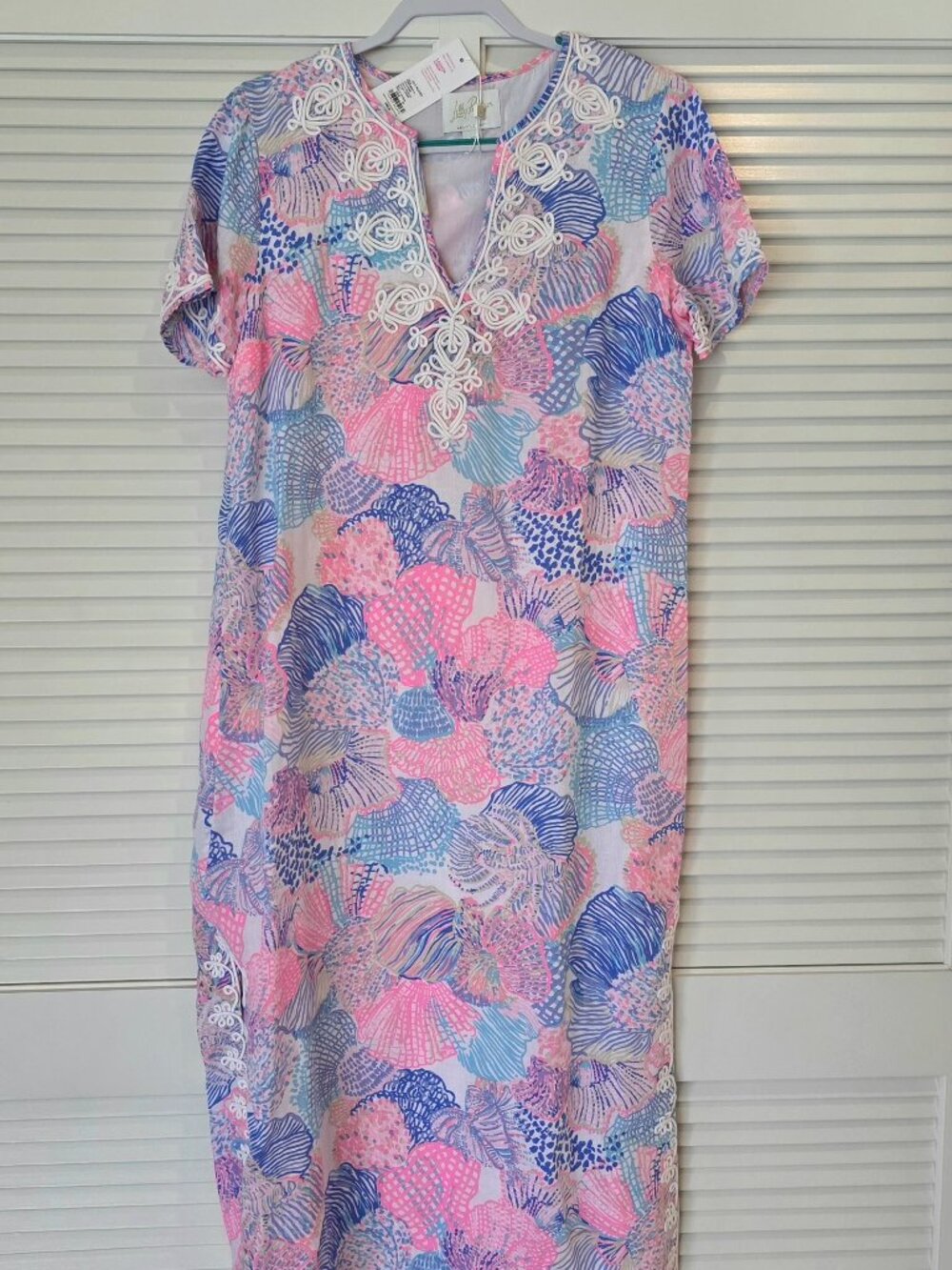 Lilly Pulitzer Ariella Linen Maxi Dress, Multi Roar of the Seas, New, Size L
